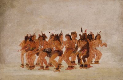 Dança do Urso, Preparação para uma Caça ao Urso de George Catlin