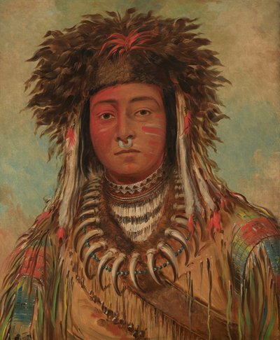 Jovem chefe - Ojibwe de George Catlin