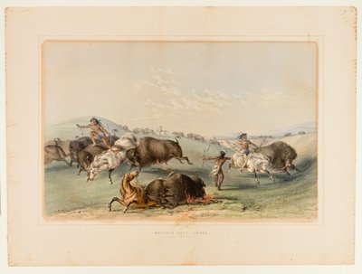 Buffalo Hunt, perseguição n.º 7 de George Catlin