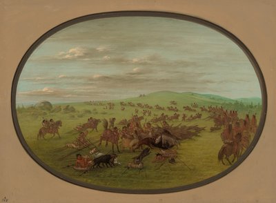 Camanches Mudança, 18611869. de George Catlin