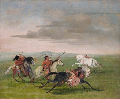 Comanche Feats of Horsemanship, 1834-1835. de George Catlin