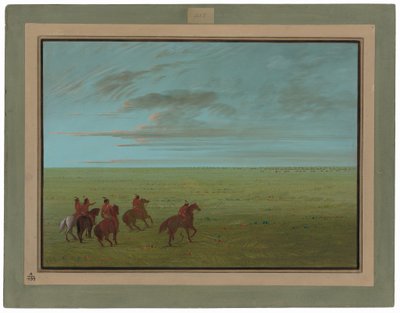 Connibos começando para cavalos selvagens de George Catlin