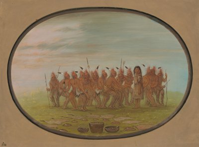 Dança ao Berdache - Saukie, 18611869. de George Catlin