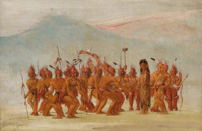 Dança ao Berdash, 1835-1837. de George Catlin