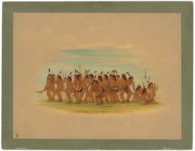 Dança dos cães - Sioux de George Catlin