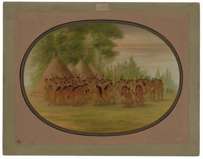 Dança da Águia - Choctaw de George Catlin