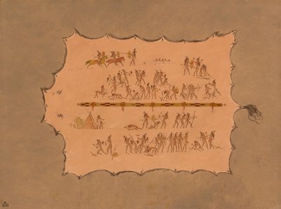 Fac-símile de um Sioux Robe, 18611869. de George Catlin