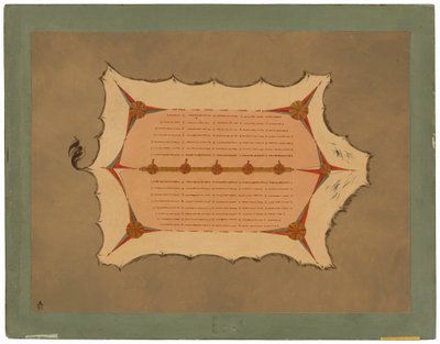 Fac-símile de um manto Sioux com espinhos de porco-espinho de George Catlin