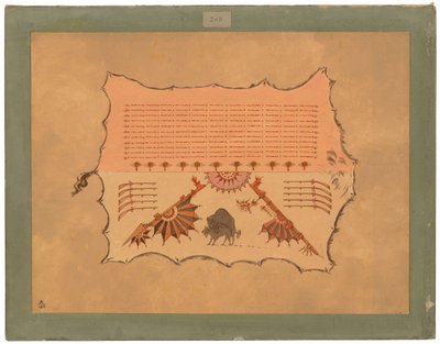 Fac-símile de um Omaha Robe de George Catlin