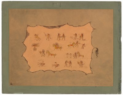 Fac-símile do Manto de Mah-to-toh-pa - Mandan de George Catlin