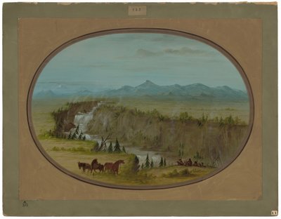 Cataratas do Rio Snake de George Catlin