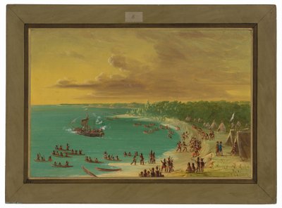 Primeira navegação do Griffin no Lago Erie. 7 de agosto de 1679 de George Catlin