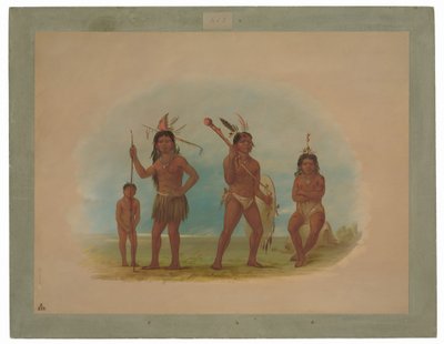 Quatro índios Arowak de George Catlin