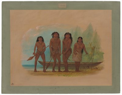 Quatro índios fueguinos de George Catlin