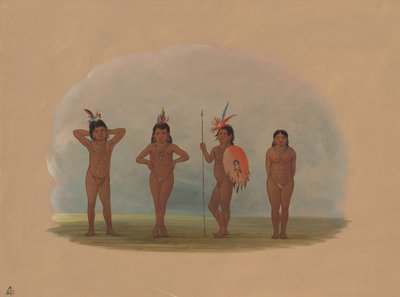 Quatro Crianças Zurumati, 18541869. de George Catlin