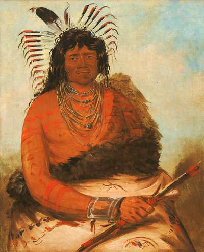 Háh-nee, o castor, um guerreiro de George Catlin