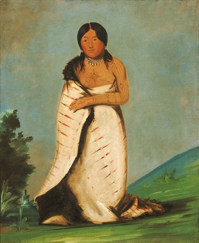 Hee-láh-dee, Fonte pura, esposa do Fumo de George Catlin