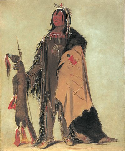 In-ne-ó-cose, filho de Búfalo, um guerreiro de George Catlin