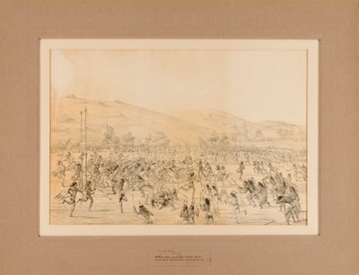 Jogadores de bola indianos--no. 23 de George Catlin