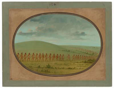 Ficheiro dos índios - Iowa de George Catlin