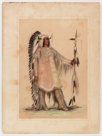 Mah-to-toh-pa, o chefe mandan de George Catlin
