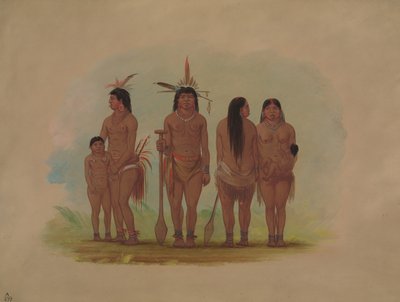 Membros da Tribo Payaguas, 18541869. de George Catlin