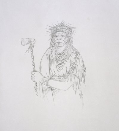Men-son-se-a (a esquerda) 1852 de George Catlin