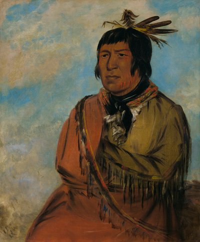 Na-pów-sa, Urso que viaja à noite, um chefe de George Catlin