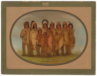 Índios Ojibbeway em Paris de George Catlin