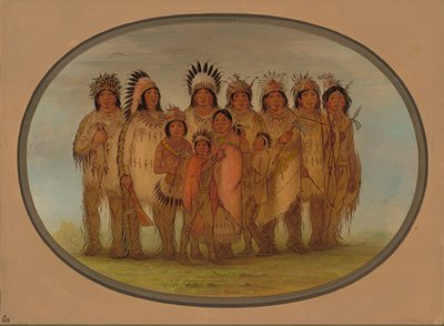 Índios Ojibbeway em Paris, 18611869. de George Catlin