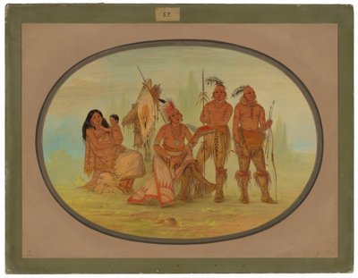 Índios Osage de George Catlin