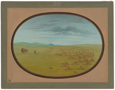 Aldeia de Prairie Dog de George Catlin