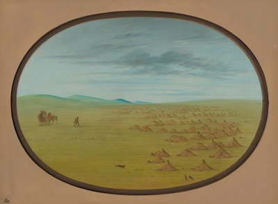 Vila do Cão da Pradaria, 18611869. de George Catlin