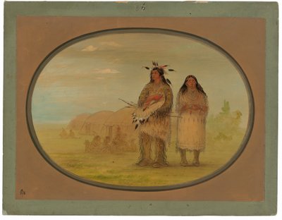 Chefe Riccaree e sua esposa de George Catlin
