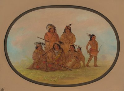 Índios Seminole, Prisioneiros em Fort Moultrie, 18611869. de George Catlin