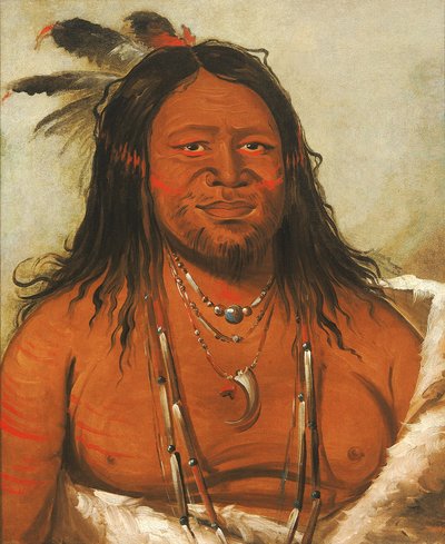 Ta-wáh-que-nah, Montanha das Rochas, Segundo Chefe da Tribo de George Catlin