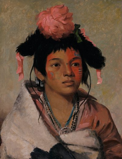 Tcha-cauk-o-ko-maugh, Grande Chefe, um Menino, de George Catlin