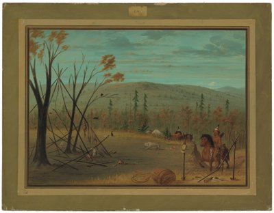 Os irmãos Cheyenne retornando de sua caçada de outono de George Catlin