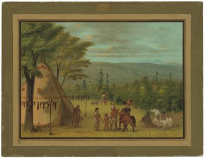 Os irmãos Cheyenne começando sua caçada de outono de George Catlin