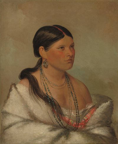 A Águia Fêmea - Shawano, 1830. de George Catlin