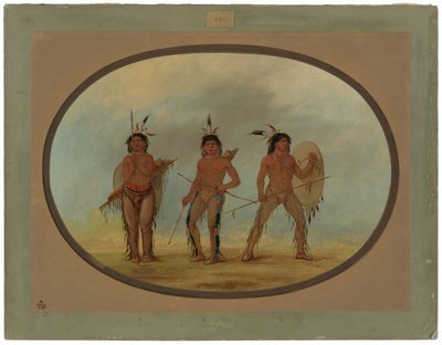 Três guerreiros Cheyenne de George Catlin