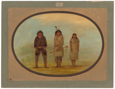 Três índios Selish de George Catlin