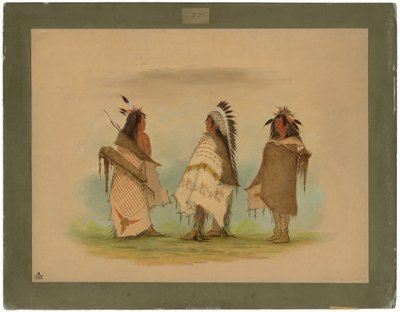 Três Guerreiros Shoshonee de George Catlin