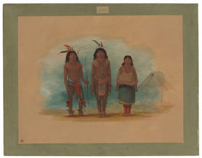 Três índios Taruma de George Catlin