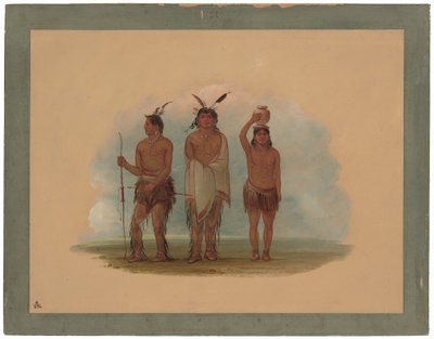 Três índios Walla Walla de George Catlin