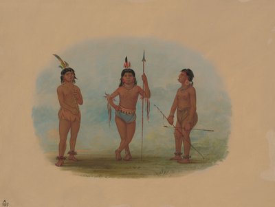 Três Jovens Tobos, 18541869. de George Catlin