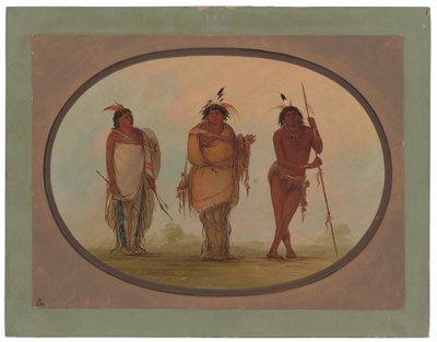 Três índios Yumaya de George Catlin