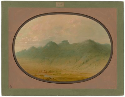 Vista das montanhas de cristal, Brasil de George Catlin