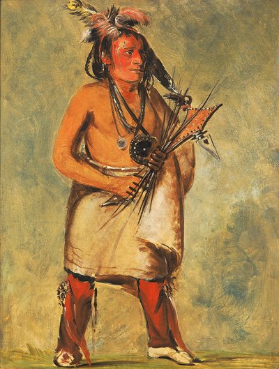 Wa-kon-chásh-kaw, Aquele que vem no trovão de George Catlin