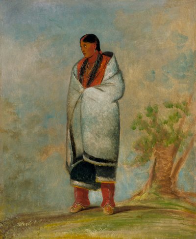 Wa-quóth-e-qua, A Mulher do Buck, Mulher da Baleia de George Catlin
